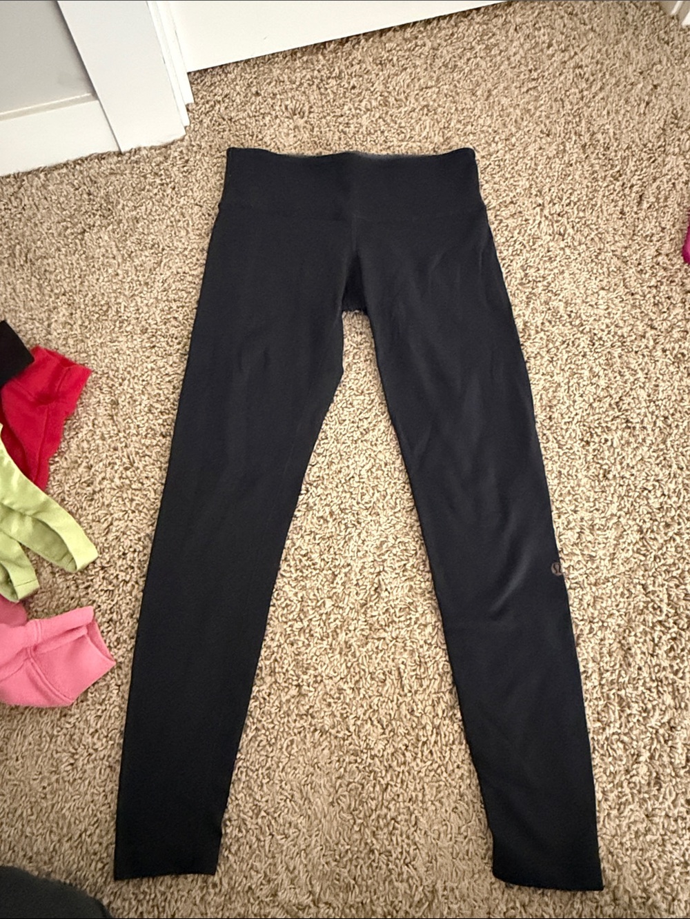 Lululemon Black Low-Mid Waist Reversible Leggings